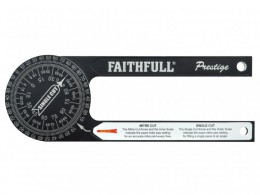 Faithfull Prestige Mitre Saw Protractor Black Aluminium £26.99